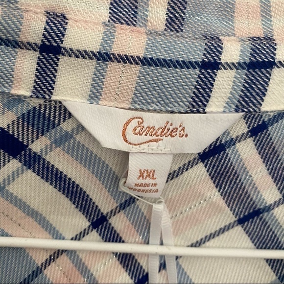 Candie's plaid button Shirt plus Size XXL - Picture 9 of 12